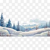 雪边框-冬季边框