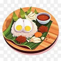 马来美食-蕉叶