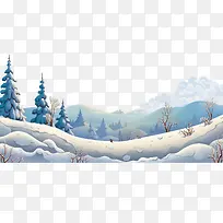 雪边框-冬季边框