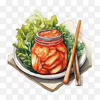 韩国料理——沙拉