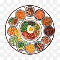 涂鸦韩国食品-涂鸦韩国食品韩国食品韩国食品韩国食品辛辣的韩国食品