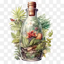 瓶子-蜘蛛网