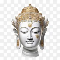 佛像-佛头面白金