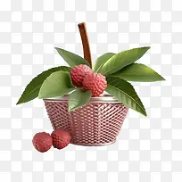 lychee-荔枝覆盆子果篮红
