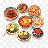 韩国食品-韩国食品辛辣的中国食品菜肴