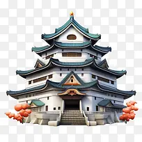 日本城堡-日本城堡城堡日本建筑古建筑尖顶