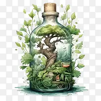 瓶瓶自然瓶树水