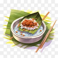马来美食-马来美食马来食品香蕉叶米香蕉叶美食香蕉叶菜肴