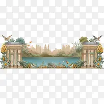 花园边框-橙色