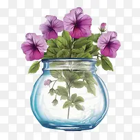 矮牵牛花-花瓶