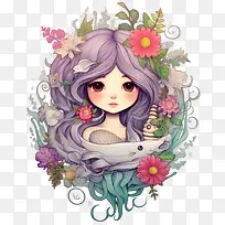 美人鱼-花冠