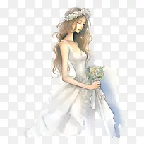婚纱-新娘和新郎