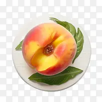 桃子-桃子桃子成熟的水果食品