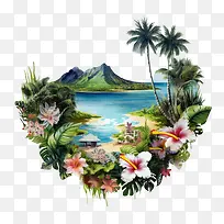 夏威夷-棕榈树