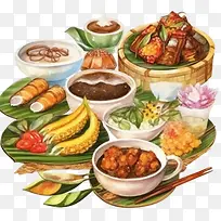 马来美食-马来美食马来美食东南亚美食美食菜肴