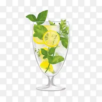 柠檬水饮料-柠檬水饮料柠檬薄荷玻璃冰