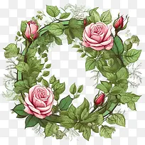 玫瑰花框-玫瑰花框