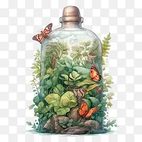 瓶瓶自然热带植物自然