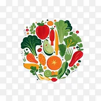 素食日-素食日有机新鲜水果蔬菜