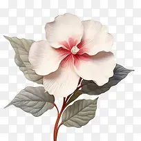 凤仙花-凤仙花花白色粉红色花瓣