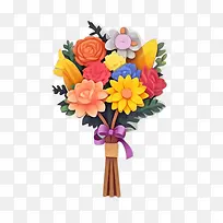 花束-花束花束五颜六色的鲜花插花