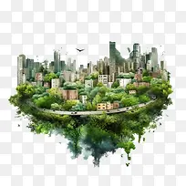 风景-风景环境天际线绿树