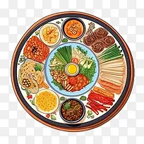 韩国食品-韩国食品韩国食品韩国食品蒸米饭蔬菜