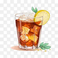 冰茶-冰茶茶柠檬冰薄荷