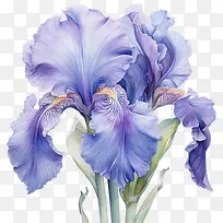 虹膜-虹膜鸢尾花紫色花瓣花