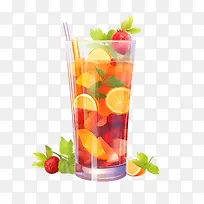 冰茶-草莓