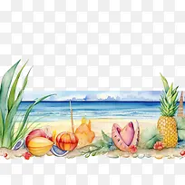 海滩边界-夏季边界