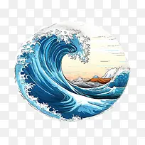 波-波海洋海洋水波