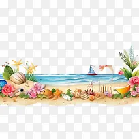 海滩边界-夏季边界