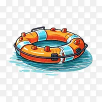 游泳浮圈-游泳浮圈救生圈救援救生艇安全