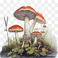蘑菇-蘑菇蘑菇真菌野生动物景观