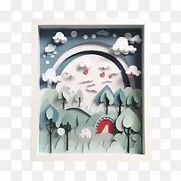 雨季-雨季风景山树水