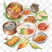 马来美食-马来美食马来食品米粉蔬菜