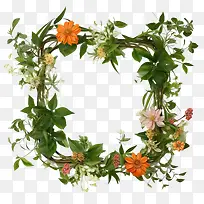 百日草花-花环