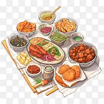 韩国料理——沙拉