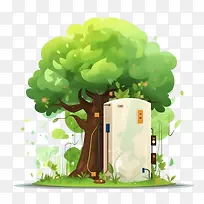 绿色能源-绿色能源园林树热水器绿化