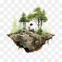 读书——瀑布