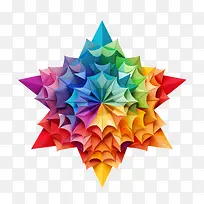 彩虹形状-折纸