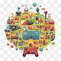 视频游戏日-像素艺术
