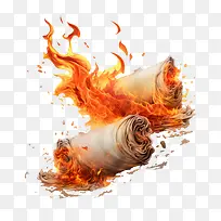 燃烧的撕裂卷轴-爆炸