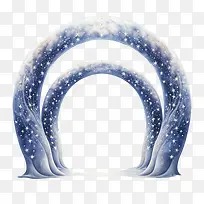星星拱门-雪花