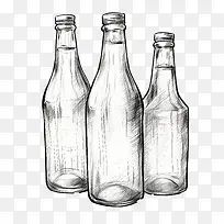 啤酒瓶-啤酒瓶水瓶玻璃瓶瓶饮料容器