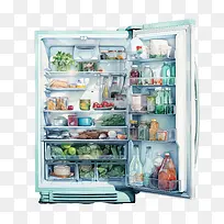 冰箱-冰箱冰箱厨房用具电器烹饪工具