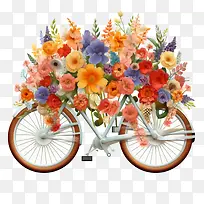 自行车-自行车自行车花自行车花束