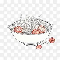 涂鸦面条-沙拉