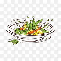 素描沙拉-橄榄油